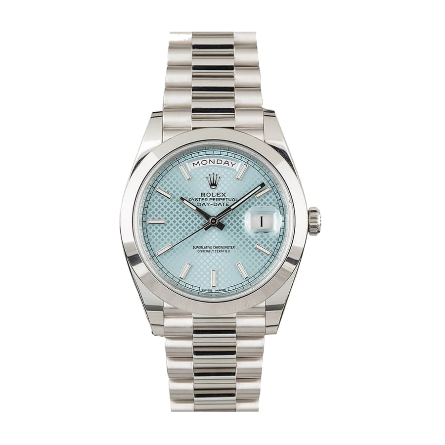Rolex Day-Date 228206 "Ice Blue Baguette"