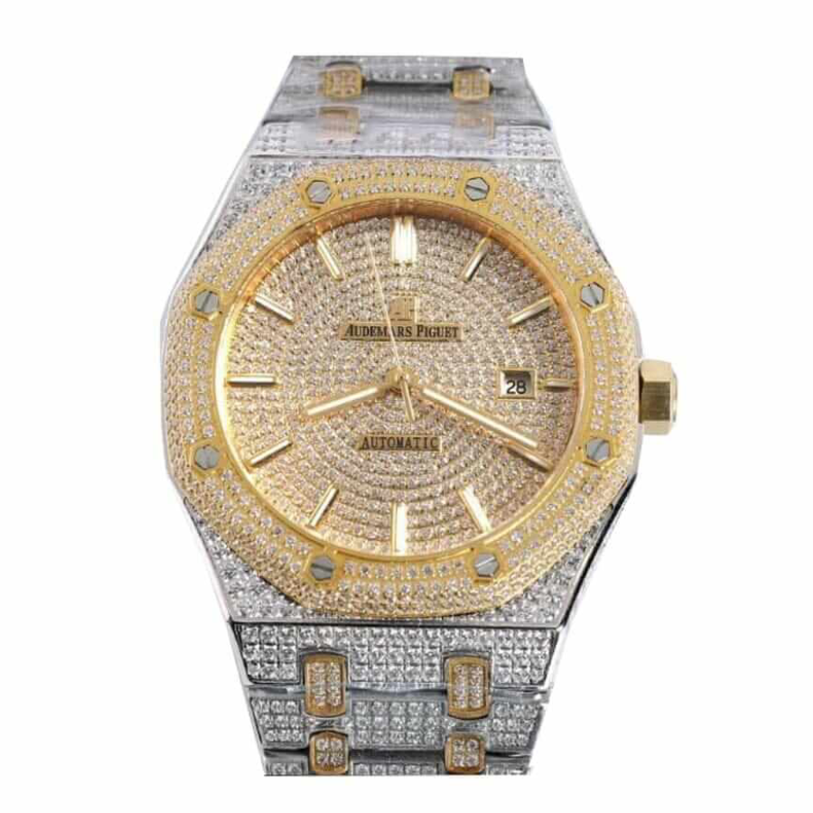 Audemars Piguet Royal Oak “Iced Out Yellow Gold” 15400SR.OO.1220SR.01