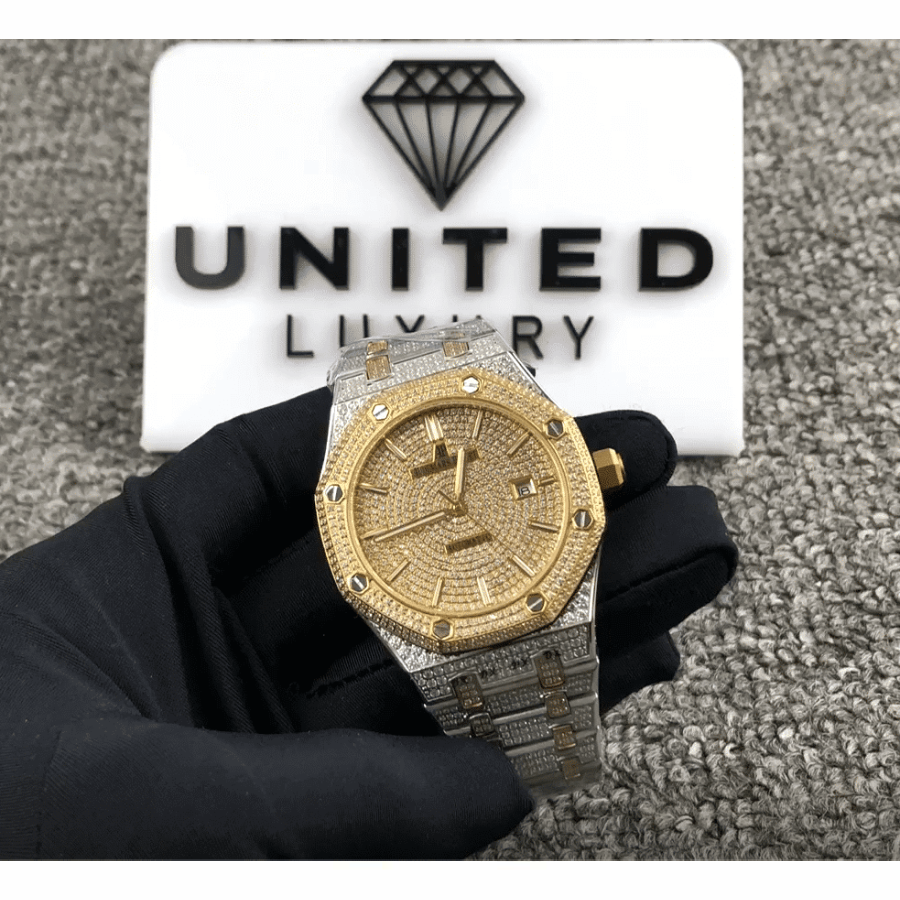 Audemars Piguet Royal Oak "Iced Out Yellow Gold" 15400SR.OO.1220SR.01 Premium 2