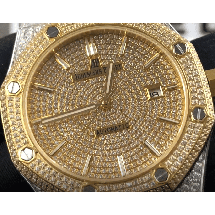 Audemars Piguet Royal Oak "Iced Out Yellow Gold" 15400SR.OO.1220SR.01 Premium 3