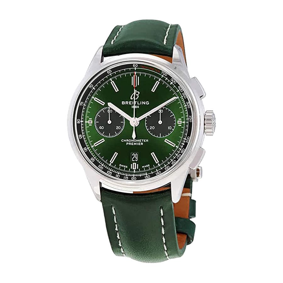 Breitling Premier B01 Chronograph AB0118A11L1X1 "Green Dial" Precision 2