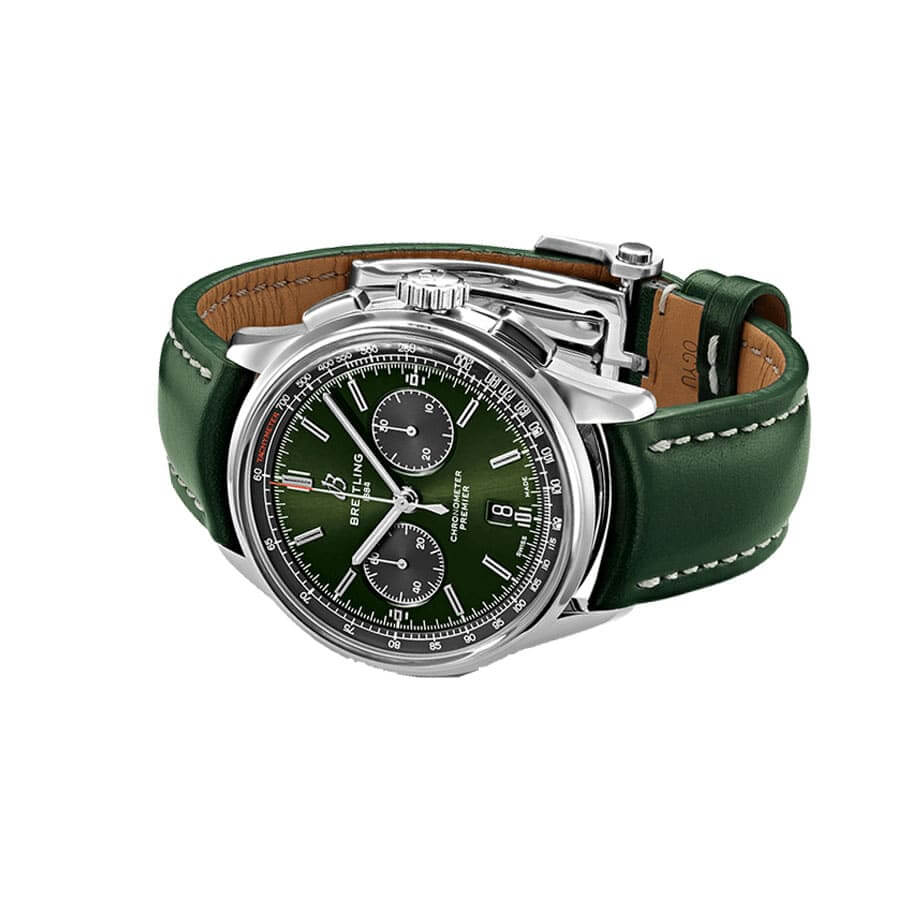 Breitling Premier B01 Chronograph AB0118A11L1X1 "Green Dial" Precision 3