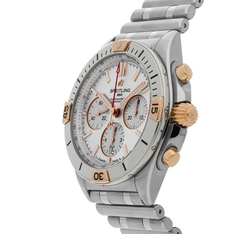 Breitling Chronomat B01 AB0134101G1A1 "White Dial Steel" 3