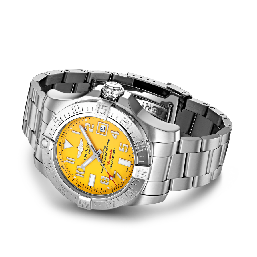 Breitling Avenger II Seawolf A17331 "Yellow Dial" Perfect 2