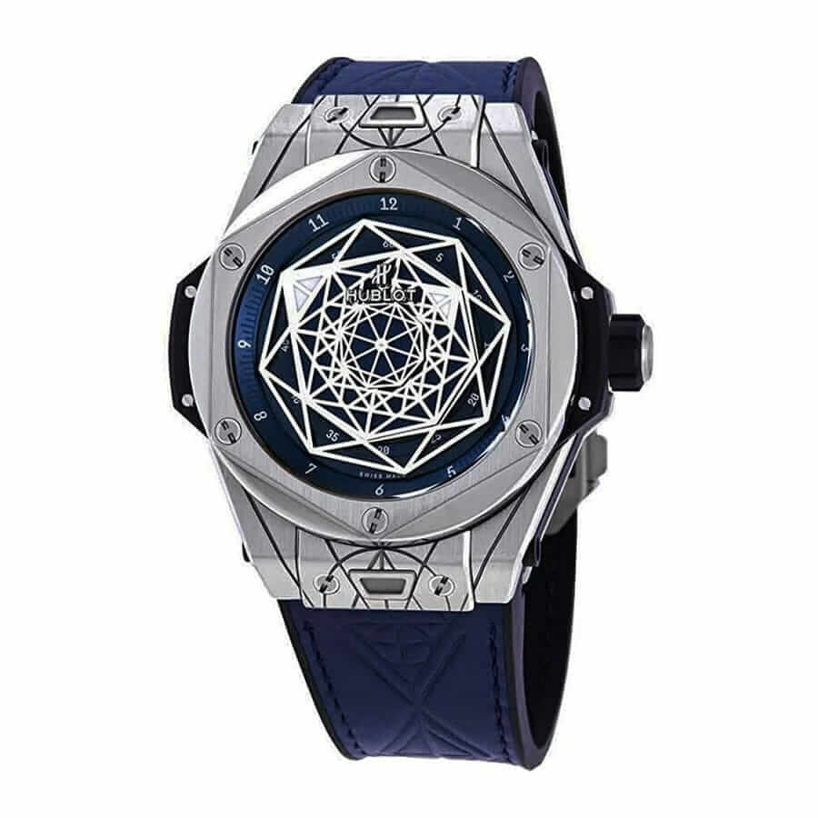 Hublot Big Bang Steel Black Dial Diamond Bezel 361.SX.1270.RX.1104 2