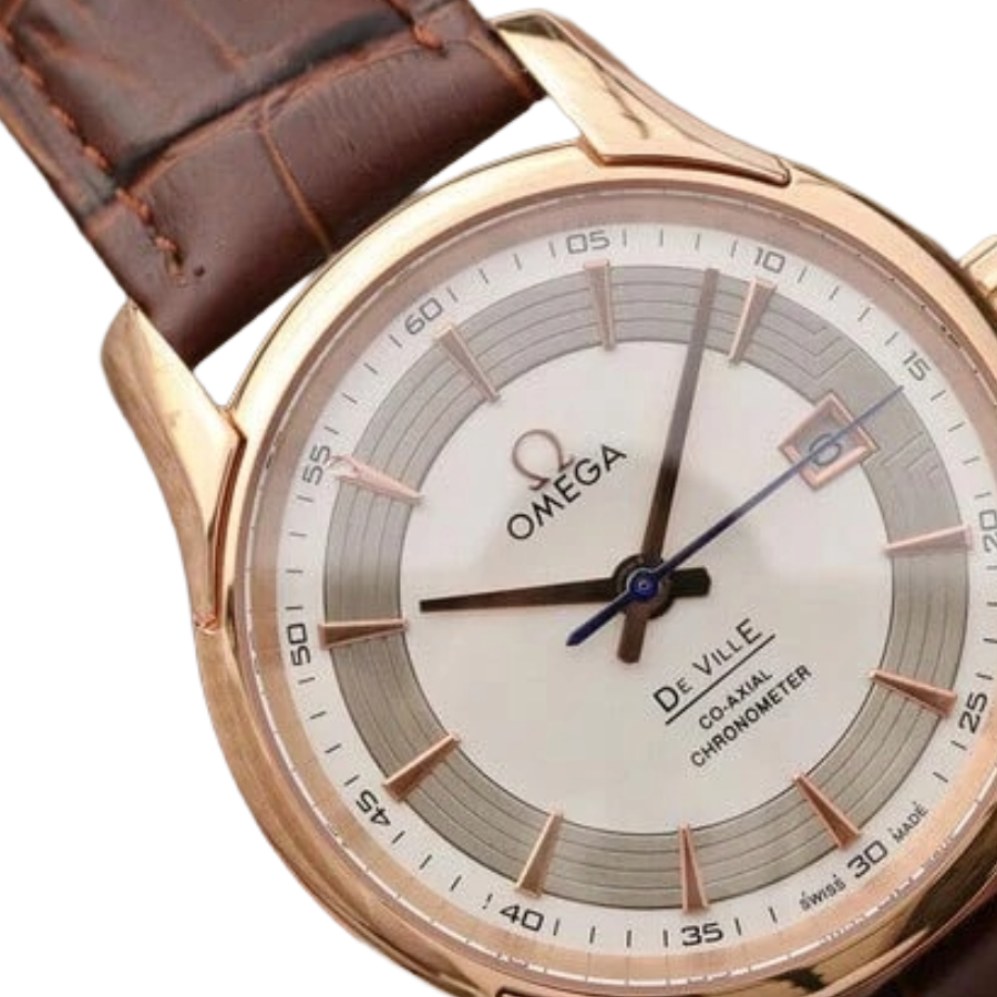 Omega De Ville Rose Gold Case 431.63.41.21.02.001 Swiss 3