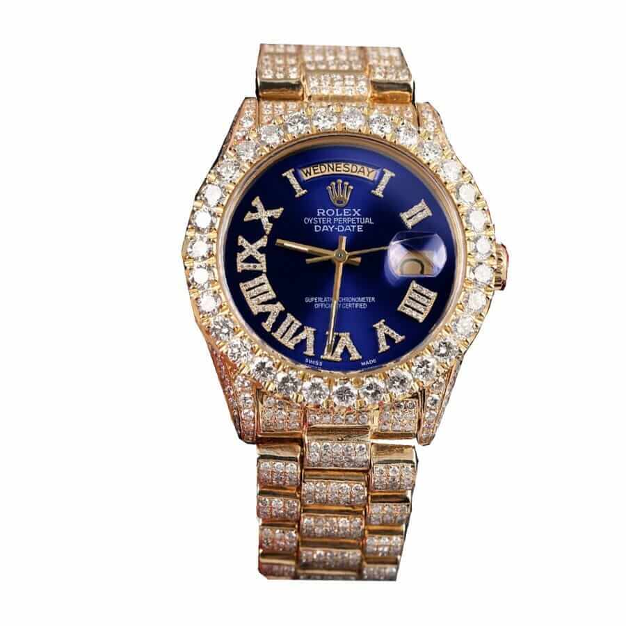 Rolex Day-Date 18038 "Iced Out" High Fidelity