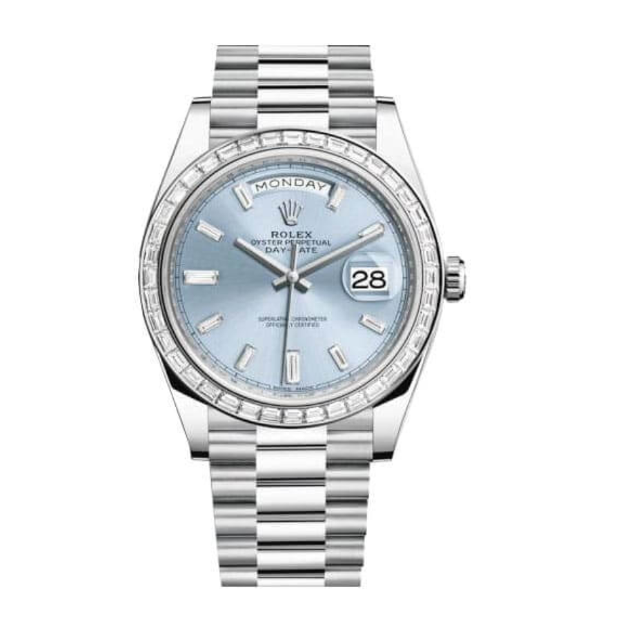 Rolex Day-Date 228396TBR "Ice Blue Baguette" Pro