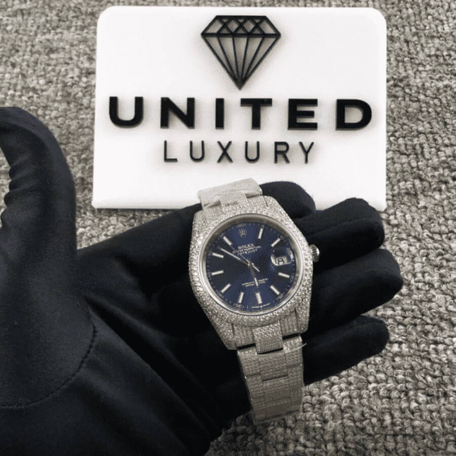 Rolex Datejust 126300 "Iced Out Blue Dial" Premium 2