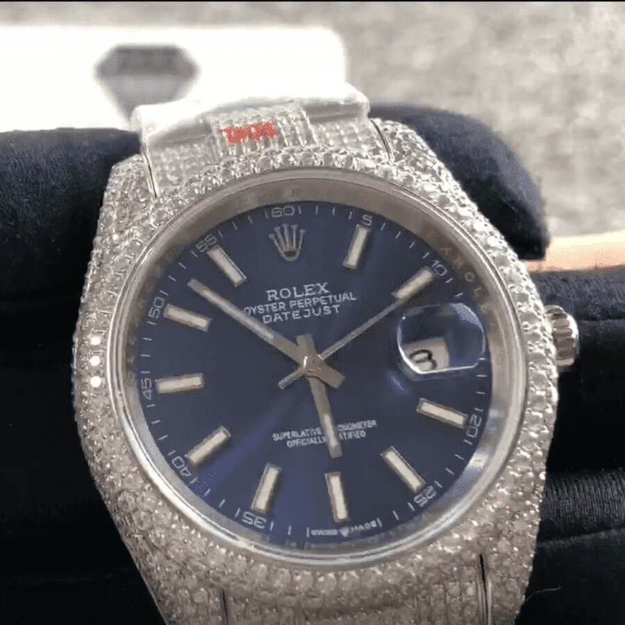 Rolex Datejust 126300 "Iced Out Blue Dial" Premium 3