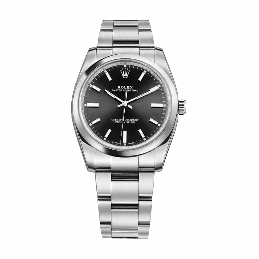 Rolex Air-King 114200 Oyster Perpetual "Black Dial" Signature