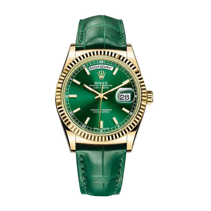 Rolex Day-Date 118138-0003 "Green Dial" Superior