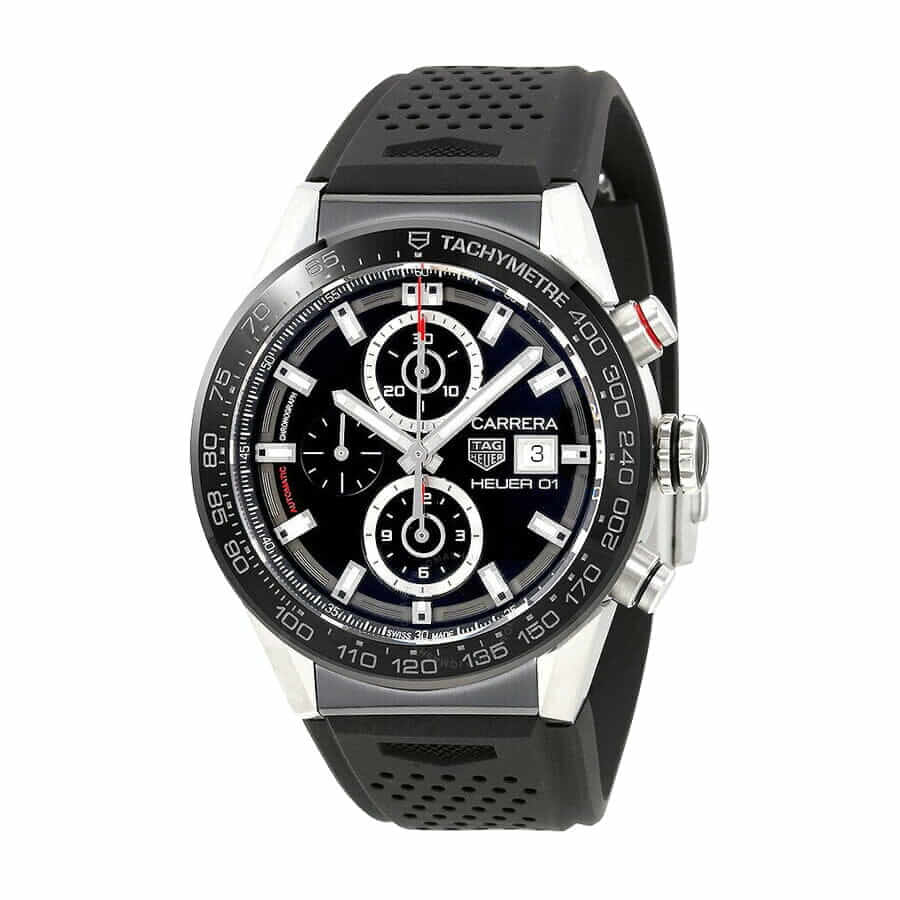 TAG Heuer Carrera Chronograph CBN2A1B.BA0643 "Black Rubber" Deluxe Quality 2